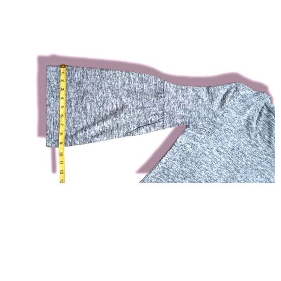 Chelsea & Theodore gray bell sleeve blouse - Picture 8 of 11